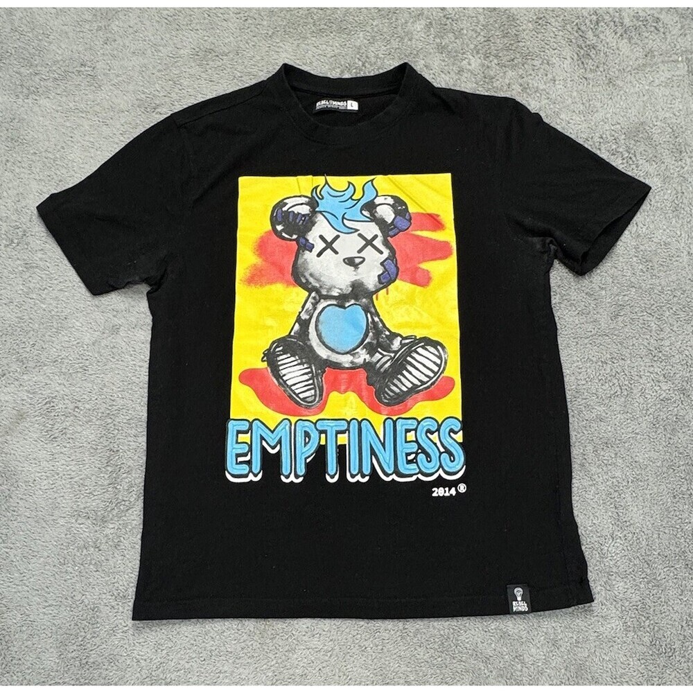 Rebel Minds Men's Size L Emptiness Bear Graphic T-shirt